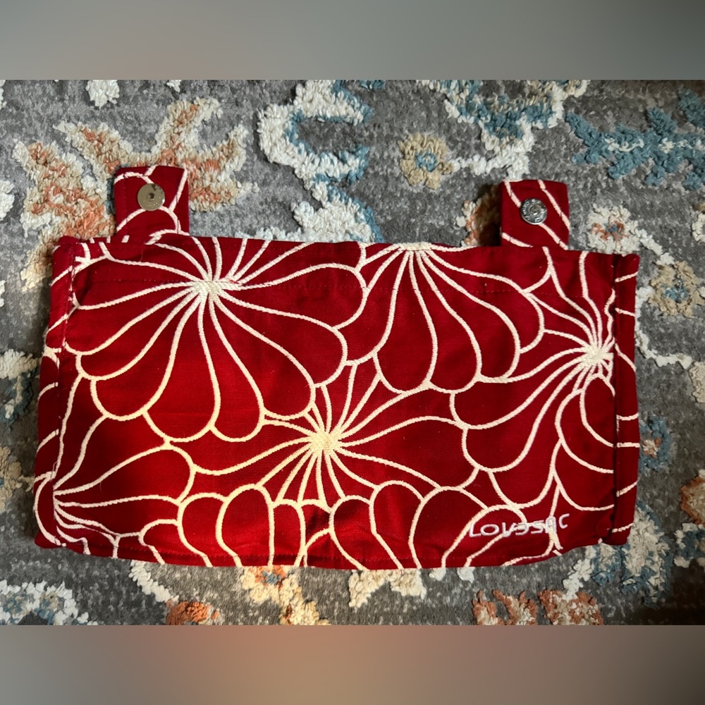 LoveSac Cover CitySac 4 COVER ONLY Red Flower Floral Pattern Design Beanbag